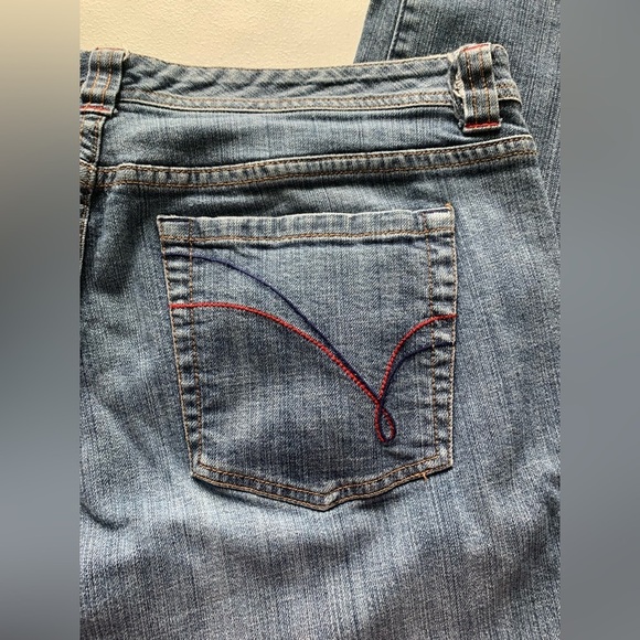 Venezia Y2K Straight Leg Denim Blue Jeans, [Sz 18W] - Picture 8 of 9